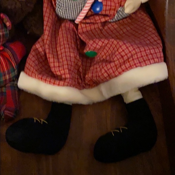 Vintage Plush Russ Santa Berrie Shelf Sitter From The Christmas Sampler - Picture 9 of 14